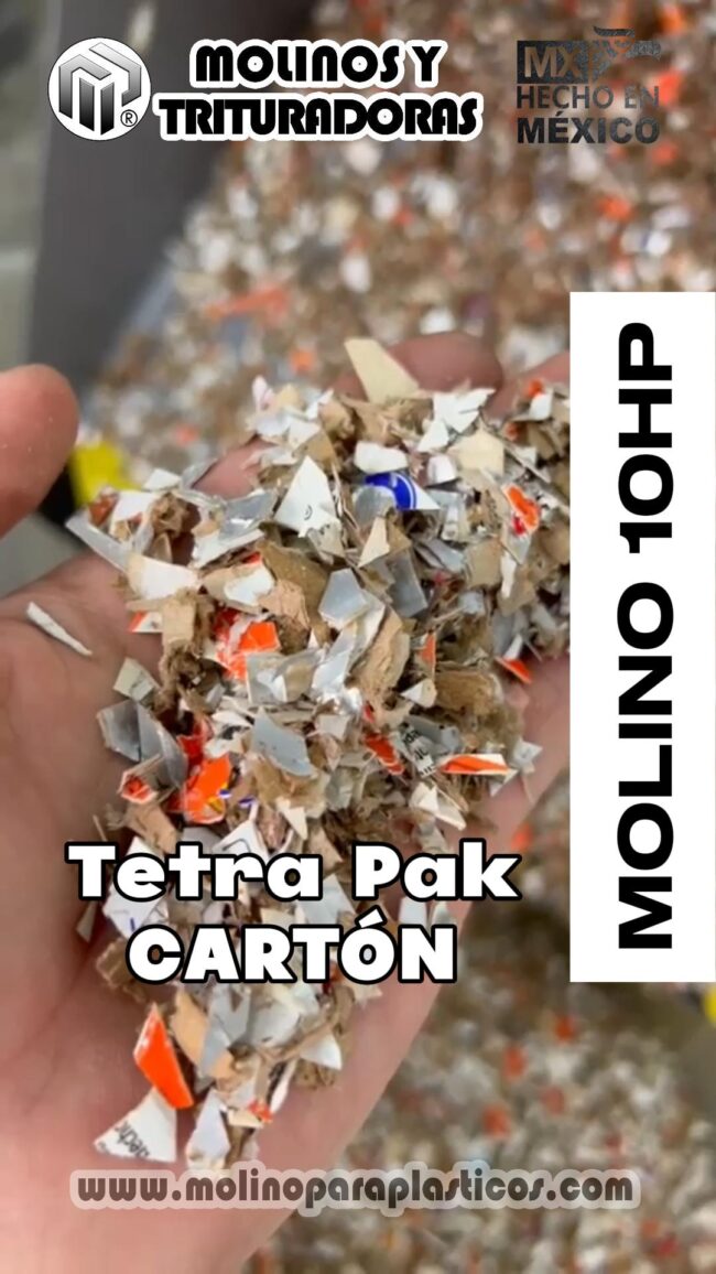 10HP Tetra Pak CARTON-Cover Reciclaje de tetrapak